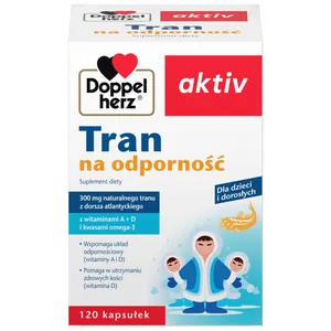 Doppelherz Aktiv tran na odporność, 120 kapsułek