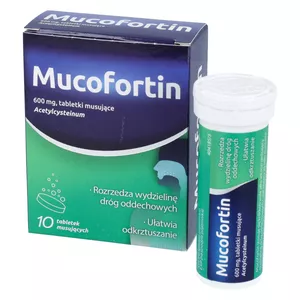 Mucofortin 600 mg, 10 tabletek musujących