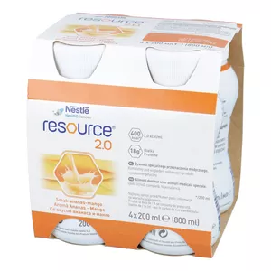 Resource 2.0 - o smaku ananas-mango, 4 x 200 ml