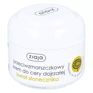 ziaja 40+ - krem przeciwzmarszczkowy do cery dojrzałej, kwiat słonecznika, 50 ml