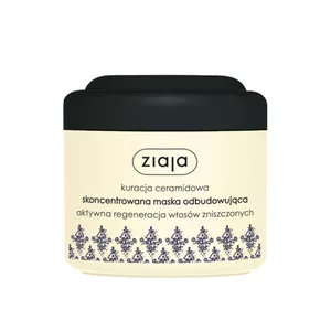 ziaja kuracja ceramidowa - skoncentrowana maska odbudowująca, aktywna regeneracja włosów zniszczonych, 200 ml