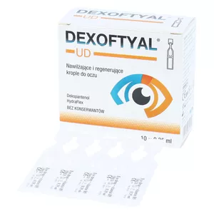 DEXOFTYAL UD - nawilżające i regenerujące krople do oczu, 10 x 0,35 ml
