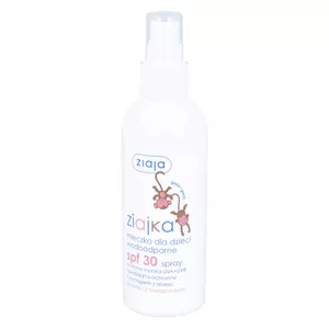 ziajka - mleczko dla dzieci w sprayu, wodoodporne, SPF30, 170 ml