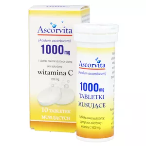 Addvita (Ascorvita) Vitamin C 1 g, smak cytrynowy, 10 tabletek