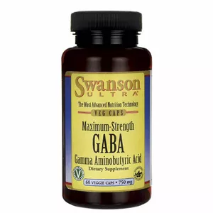 Swanson Maximum-Strength GABA Forte, 60 kapsułek