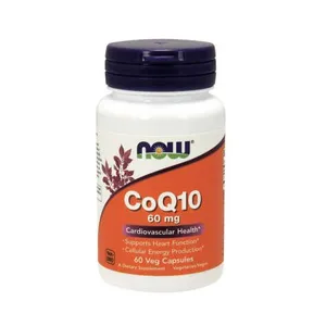 NOW FOODS CoQ10 60 mg - koenzym Q10, kapsułki, 60 sztuk