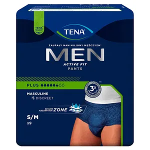 TENA Men Pants Plus - męska bielizna chłonna S/M, 9 sztuk