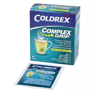 Coldrex Complex Grip 500 mg + 200 mg + 10 mg, 10 saszetek