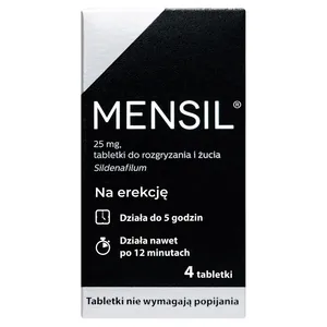 Mensil 25 mg, 4 tabletki do rozgryzania i żucia