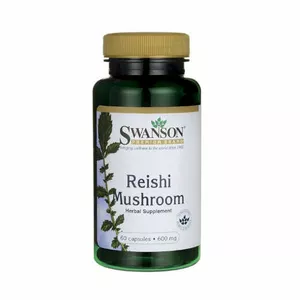 Swanson Reishi Mushroom 600 mg, 60 kapsułek