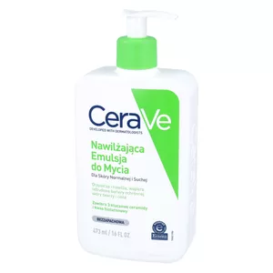 CeraVe - nawilżająca emulsja do mycia, do skóry normalnej i suchej, 473 ml