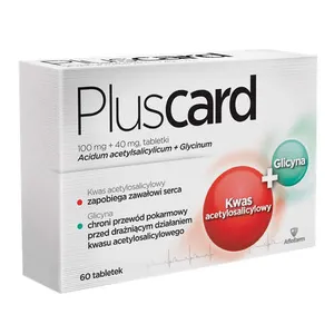 Pluscard 100 mg + 40 mg, 60 tabletek