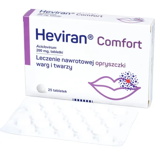 Heviran Comfort 200 mg, 25 tabletek