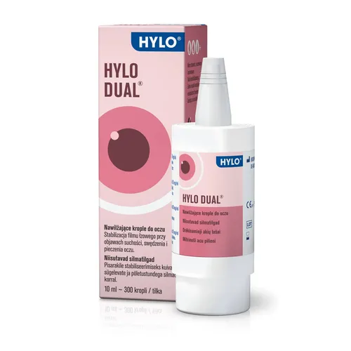 Hylo Dual - nawilżające krople do oczu z ektoiną, 10 ml