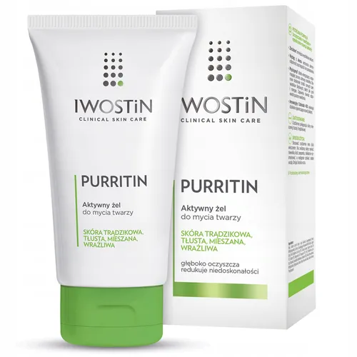 IWOSTIN PURRITIN - aktywny żel do mycia twarzy, 150 ml