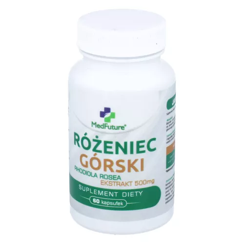 MedFuture Różeniec Górski Ekstrakt 500 mg, 60 kapsułek
