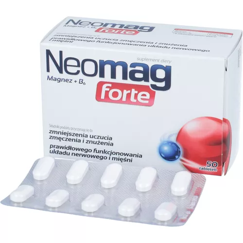 NeoMag forte, magnez i witamina B6, 50 tabletek