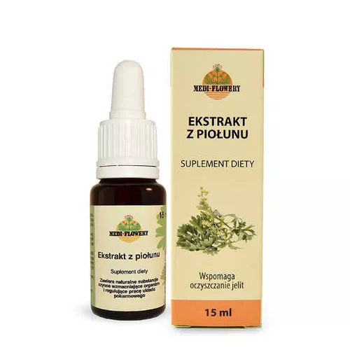 Medi-Flowery Ekstrakt z Piołunu, krople, 15 ml