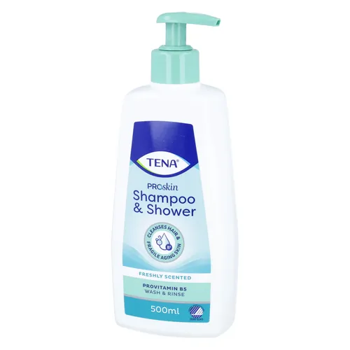 TENA Shampoo and Shower 2w1 - szampon i żel do mycia 2w1, 500 ml