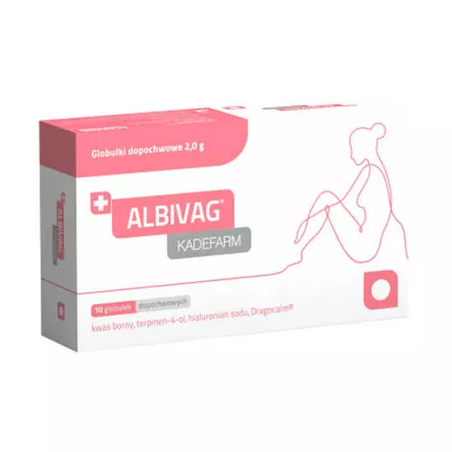 Albivag Kadefarm - globulki dopochwowe, 10 sztuk