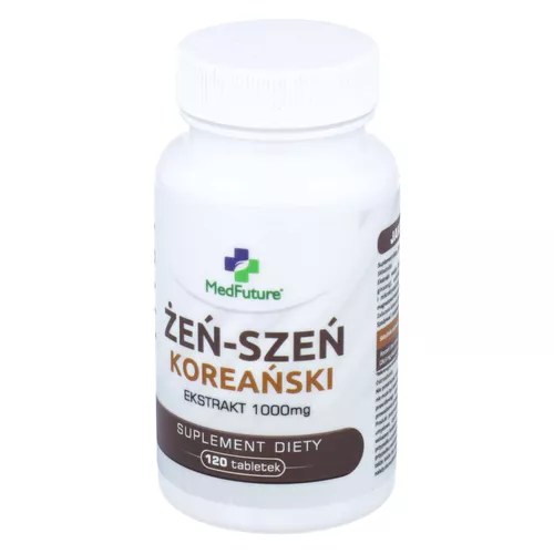 MedFuture Żeń-szeń Koreański Ekstrakt 1000 mg, 120 tabletek