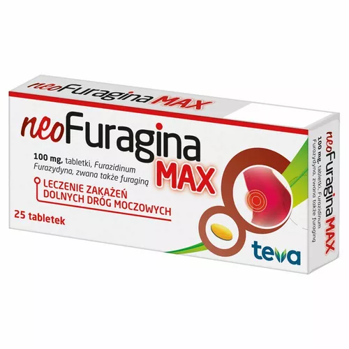 NeoFuragina Max 100 mg, 25 tabletek