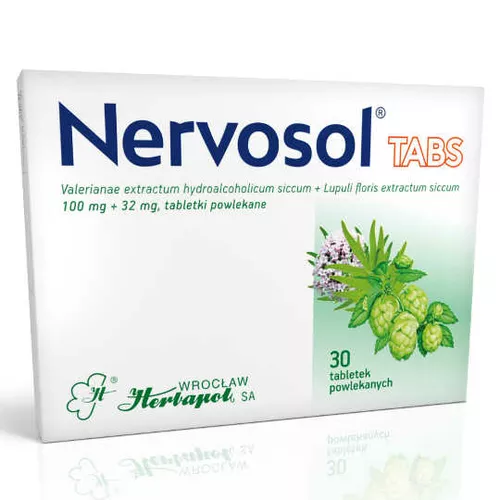 Nervosol Tabs 100 mg + 32 mg, 30 tabletek powlekanych