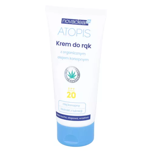 Novaclear ATOPIS - krem do rąk z olejem konopnym, SPF 20, 50 ml