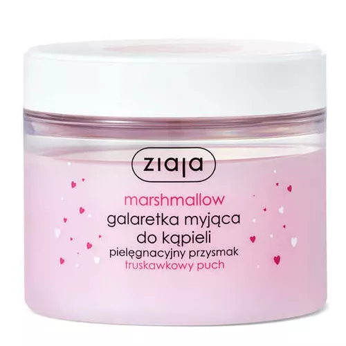 ziaja marshmallow - galaretka myjąca do kąpieli, truskawkowy puch, 260 ml