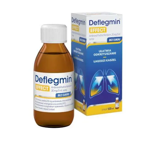 Deflegmin Effect 30 mg/5 ml, syrop, bez cukru, 120 ml