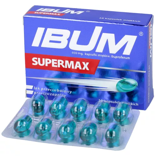 Ibum Supermax 600 mg, 10 kapsułek
