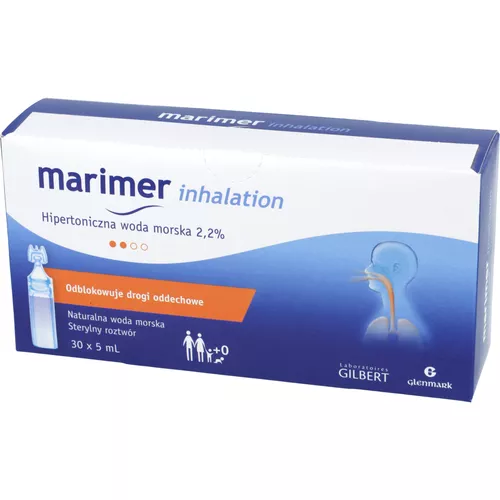 Marimer Inhalation - hipertoniczna woda morska 2.2% do nebulizacji, ampułki, 30 sztuk