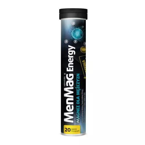 MenMag Energy - magnez dla mężczyzn, tabletki musujące, 20 sztuk