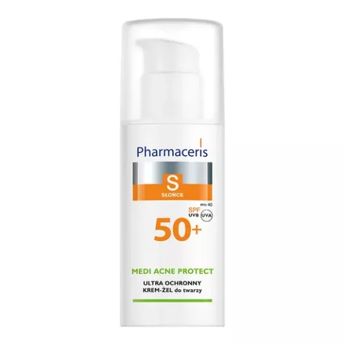 Pharmaceris S MEDI ACNE PROTECT - krem ochronny, skóra trądzikowa, mieszana i tłusta, SPF50+, 50 ml