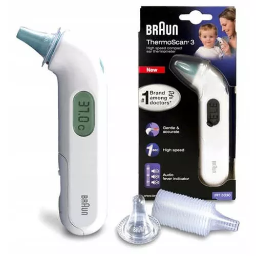 BRAUN ThermoScan 3 IRT 3030 - termometr do ucha, 1 sztuka