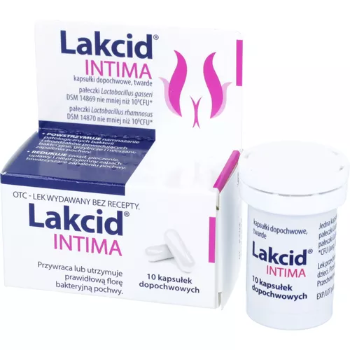 Lakcid Intima, 10 kapsułek dopochwowych