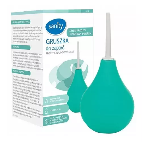 SANITY - gruszka z kanką do zaparć, nr 9, 1 sztuka