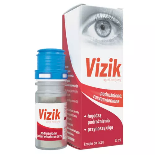 Vizik podrażnione, zaczerwienione - krople do oczu, 10 ml