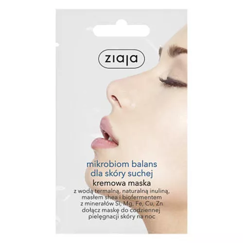 ziaja mikrobiom balans - kremowa maska, skóra sucha, 7 ml