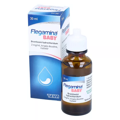 Flegamina Baby 2 mg/ml, krople doustne, roztwór, 30 ml
