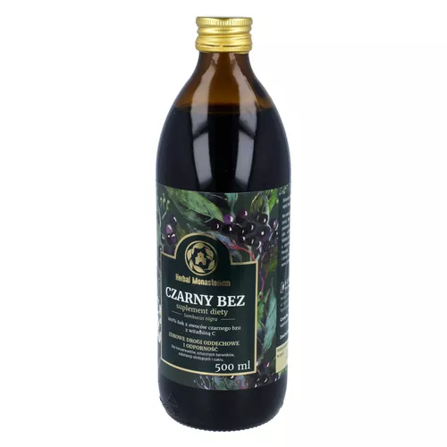 Herbal Monasterium sok z czarnego bzu, 500 ml