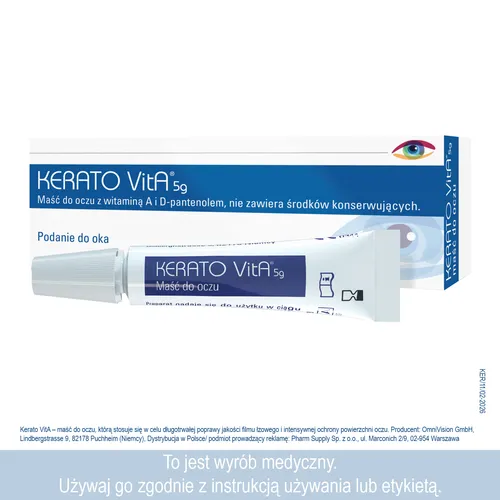 KERATO VitA - maść do oczu z witamina A i D-pantenolem, 5 g