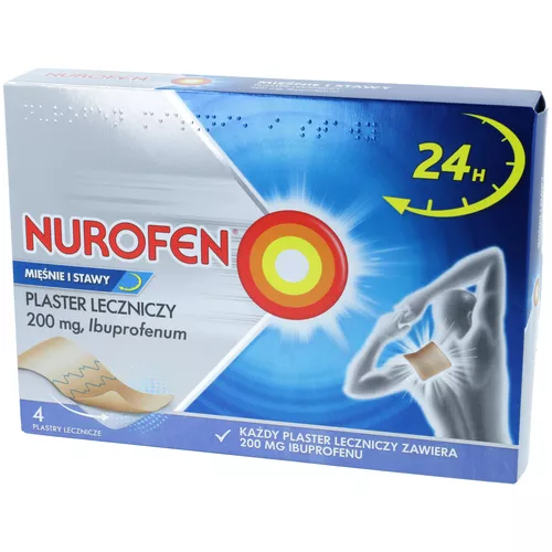 Nurofen Mięśnie i Stawy 200 mg, 4 plastry lecznicze