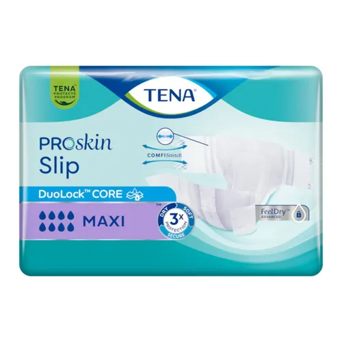 TENA ProSkin Slip MAXI - pieluchomajtki, rozmiar L, 10 sztuk