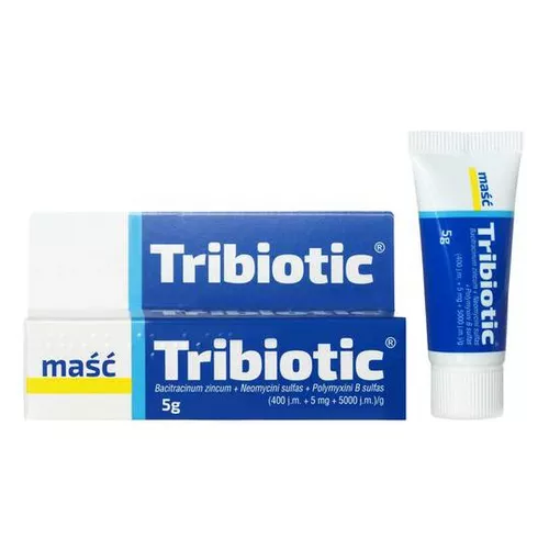 Tribiotic (400 j.m. + 5 mg + 5000 j.m.)/g, maść, 5 g