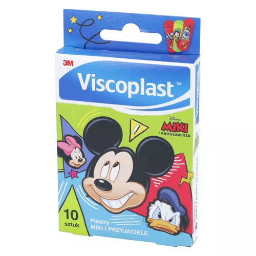 Viscoplast - Miki i przyjaciele, plastry dla dzieci, 10 sztuk