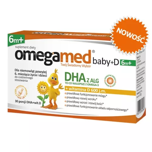 Omegamed baby+D 6m+, 30 kapsułek twist-off