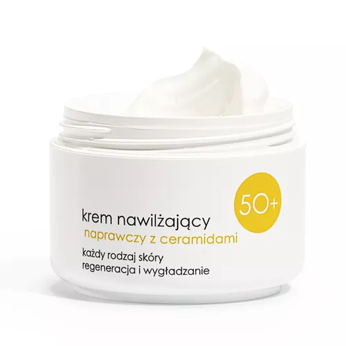ziaja - krem nawilżający z ceramidami 50+, 50 ml