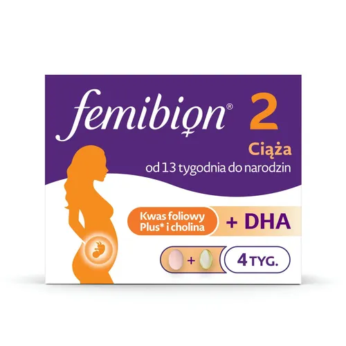 Femibion 2 Ciąża - 13-40 tydzień, 28 tabletek + 28 kapsułek