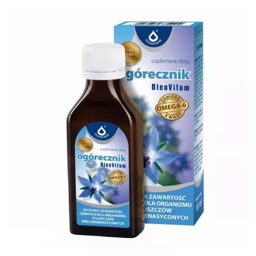 OleoVitum - Ogórecznik, olej z ogórecznika, 100 ml